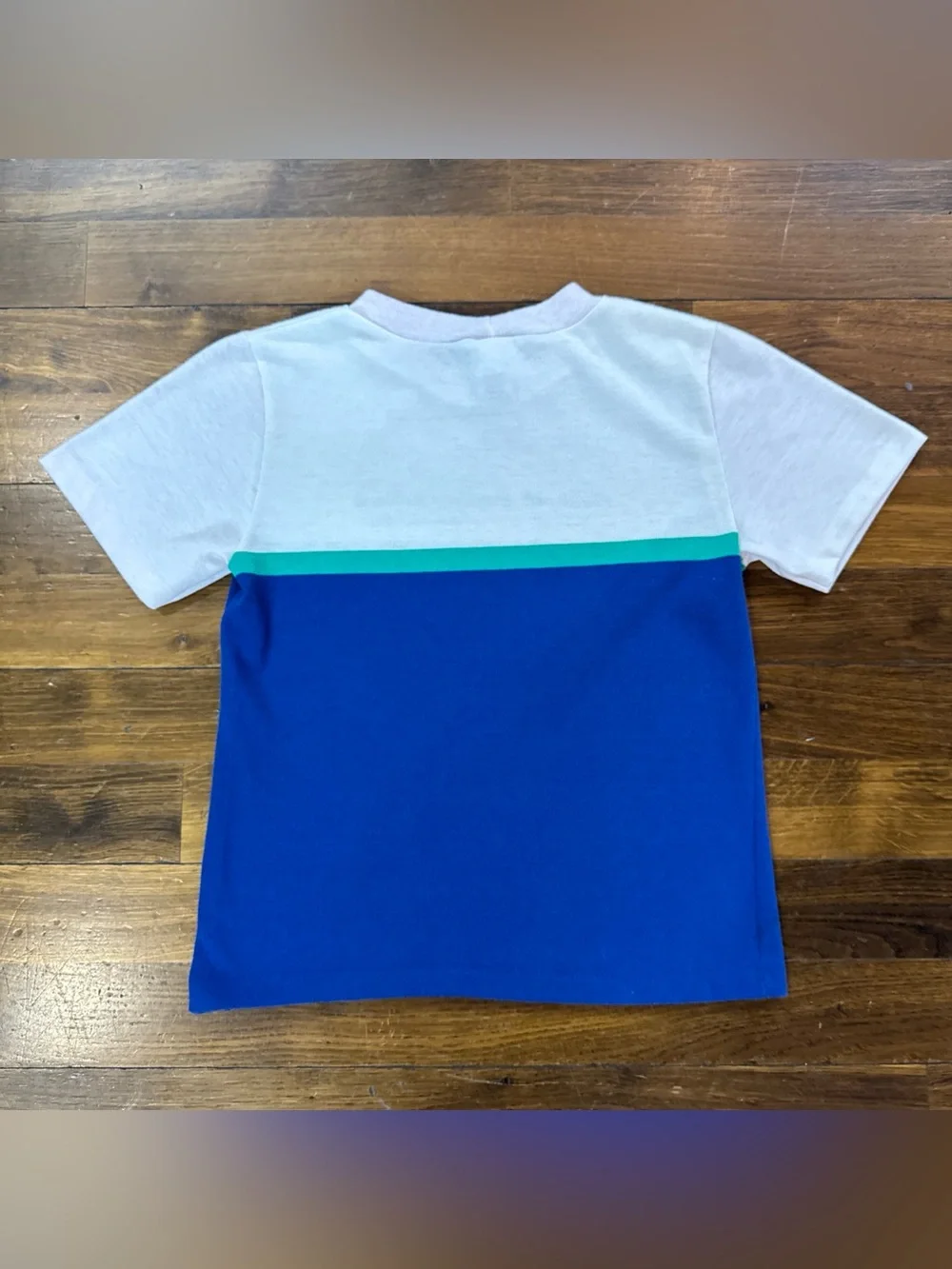 VTG 1991 OshKosh Bgosh Boys Size 7 Sailing School T Shirt 50/50 Colorblock USA